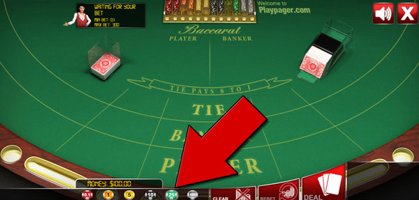 Baccarat Online game screen 2