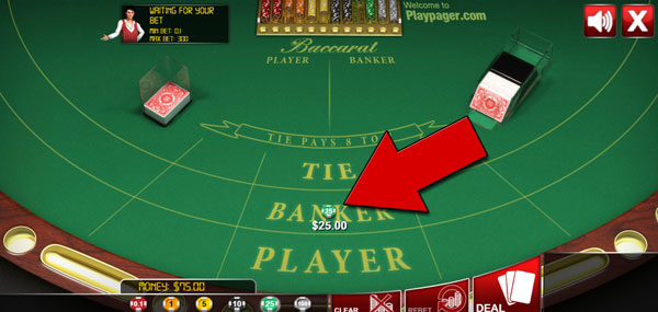 Baccarat Online game screen 3