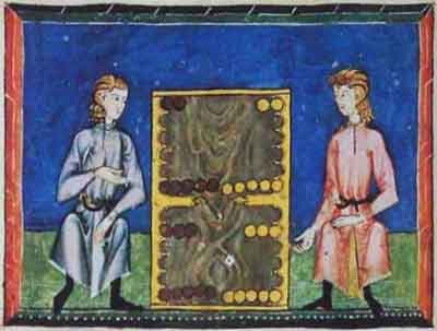 Backgammon in the 13th century