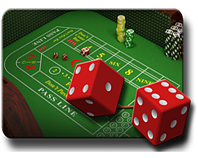 Craps table