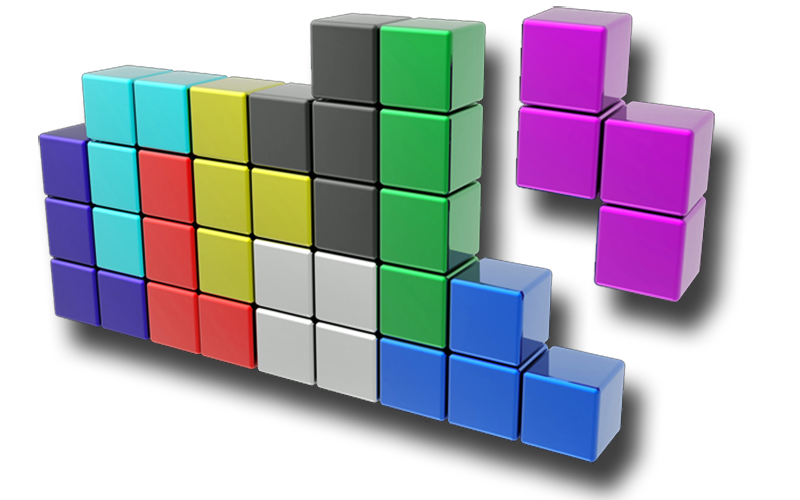 CUBES - Free Falling Blocks Game - Playpager.com Game