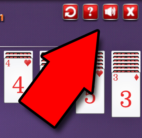 Klondike Solitaire buttons