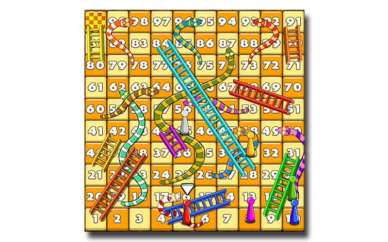 Free Snakes and Ladders online game - Playpager.com Game