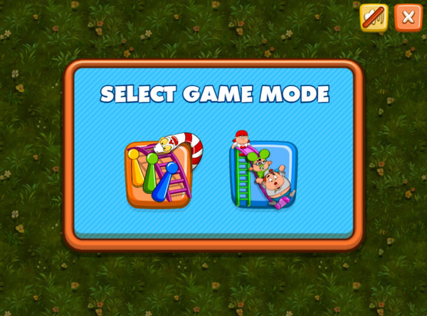 Snakes and Ladders mode Screen