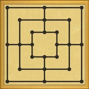 The Nine Men Morris Board