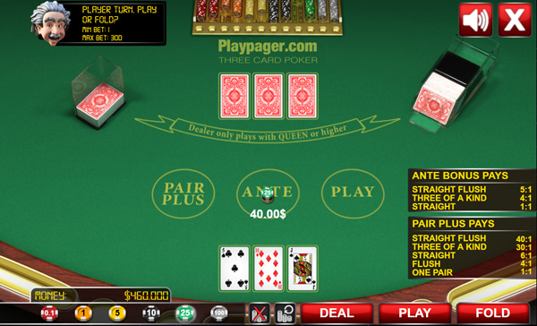 Jeu de poker en ligne