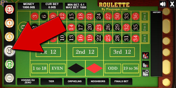 Roulette Online game screen 2
