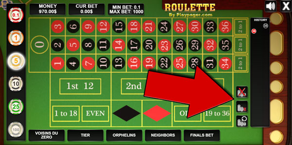 Roulette Online game screen 5