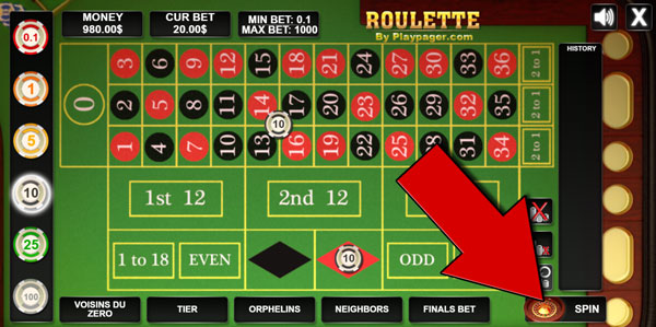 Roulette Online game screen 6