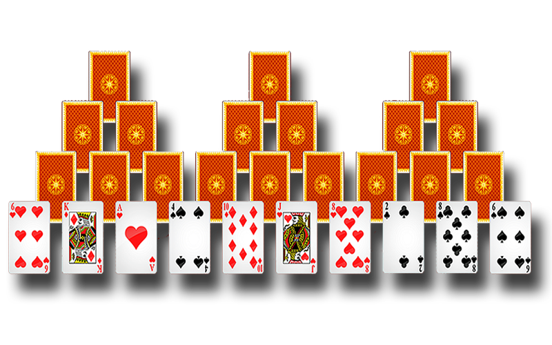 Free Tri Peaks Solitaire online game - Playpager.com Game
